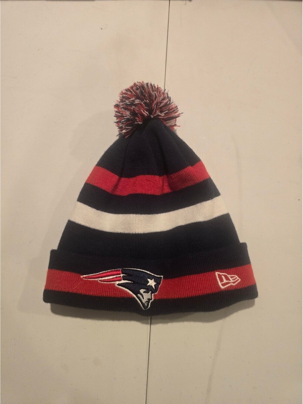New England Patriots NFL Knit Pom Beanie Hat